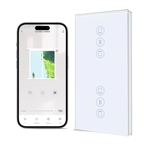 BSEED double interrupteur tactile Wi-Fi pour volet roulant
