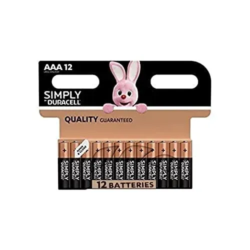 Duracell lot de 12 piles AAA pour télécommande