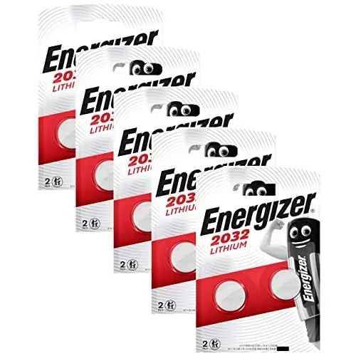 Energizer CR2032 lithium, lot de 10 piles bouton