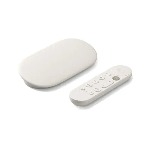 Google TV Streamer (4K) avec télécommande de recherche vocale
