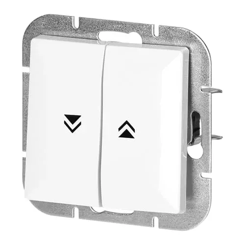 Interrupteur mural Miratic pour volet roulant, série Pearl