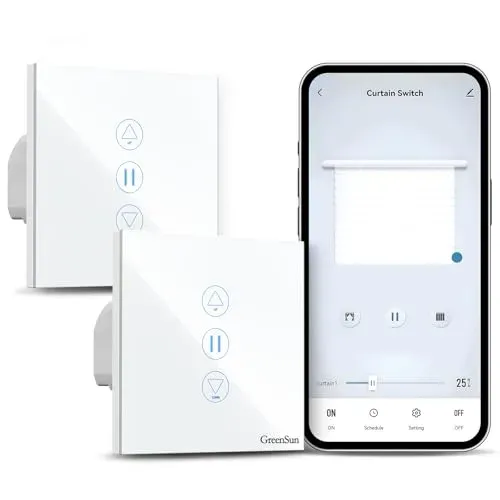 Interrupteur volet roulant connecté GreenSun WiFi, lot de 2