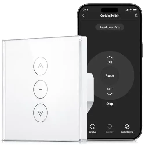 Interrupteur connecté WiFi Etersky EM-CS02 pour volet roulant
