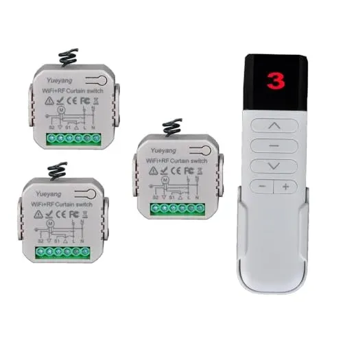 Kit interrupteurs Wi-Fi et télécommande RF pour volets roulants