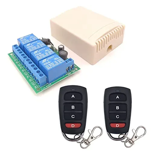 Kit récepteur et télécommandes DieseRC 433 MHz 4 canaux 12V/24V