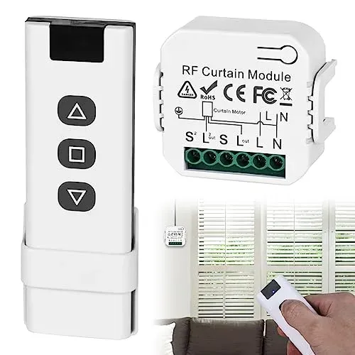Kit télécommande et récepteur radio pour volet roulant Leikurvo