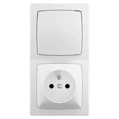 Interrupteur et prise Legrand Les Apparents ALB714WH