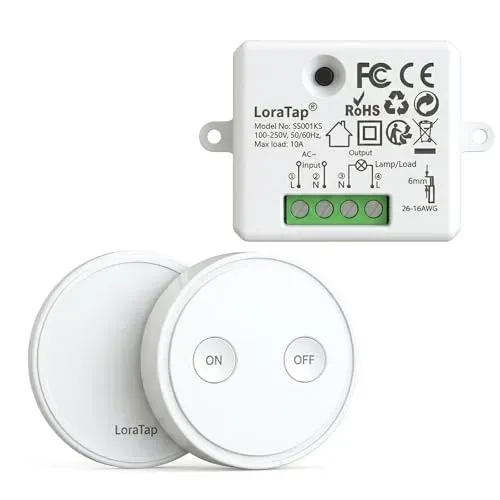 LoraTap SS001KS interrupteur sans fil radio 868 MHz