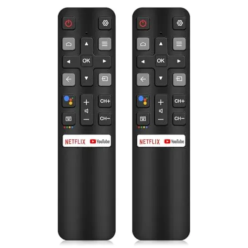 Lot de 2 télécommandes PGLYOUNI RC802V pour TCL