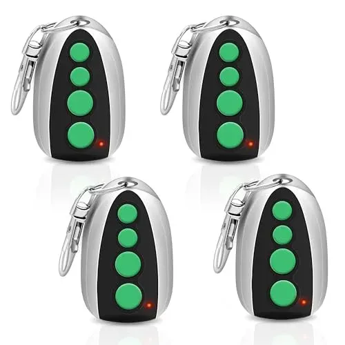 Lot de 4 télécommandes M12 433,92 MHz pour portail