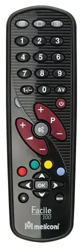 Télécommande Meliconi GumBody Facile 100 pour téléviseur