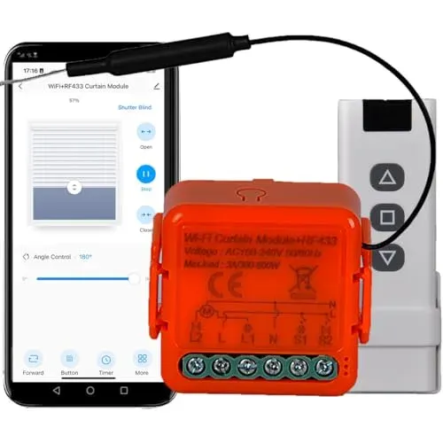 Module récepteur volet roulant WiFi et RF 433 MHz Yueyang