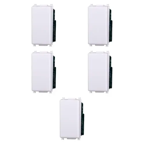 Lot de 5 modules inverseurs 16 A compatibles Vimar Plana