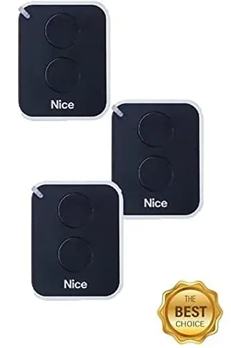 Lot de 3 télécommandes compatibles Nice ON2E, 433,92 MHz