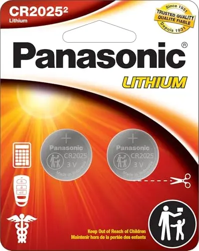 Panasonic CR2025PA/2BL, lot de 2 piles bouton lithium