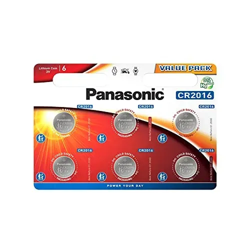 Pile bouton Panasonic CR2016 pour télécommande