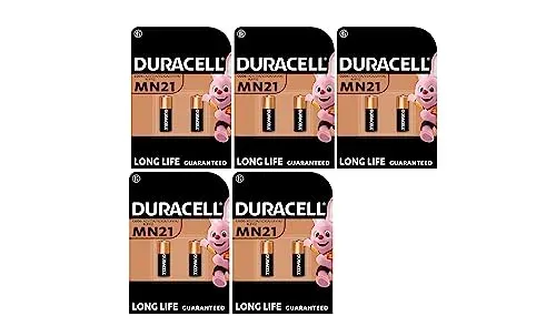 Pile Duracell MN21 (A23, 23A), lot de 10 piles