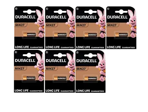 Pile Duracell MN27 27A 12 V, lot de 7 piles