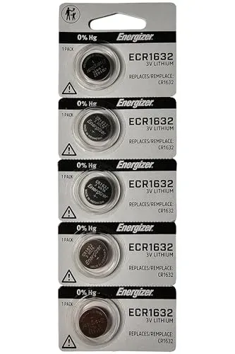 Energizer CR1632 lot de 5 piles bouton lithium 3 V