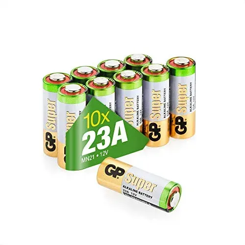 Piles lithium GP 23A, lot de 10