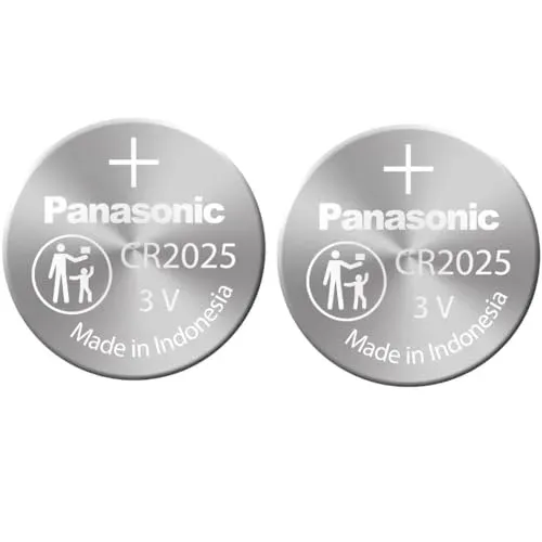 Pile bouton Panasonic CR2025 3 V, lot de 2