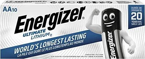 Piles AA lithium Energizer Ultimate Lithium (lot de 10)