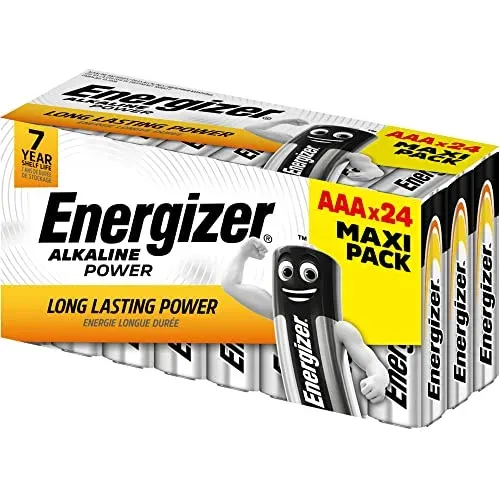Piles AAA Energizer Alkaline Power, lot de 24
