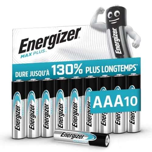 Piles AAA Energizer Max Plus alcalines lot de 10