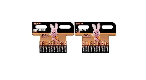 Piles AAA LR03 Duracell Plus alcalines