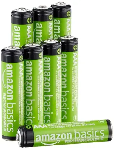 Piles AAA rechargeables Amazon Basics 800 mAh
