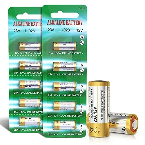 Lot de 10 piles alcalines 23A 12 V avmzvo