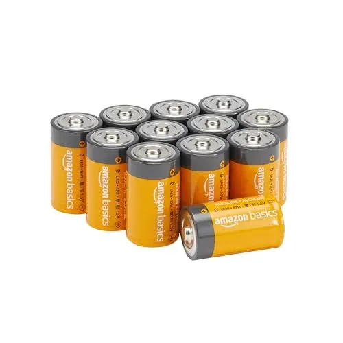 Piles Amazon Basics alcalines D lot de 12