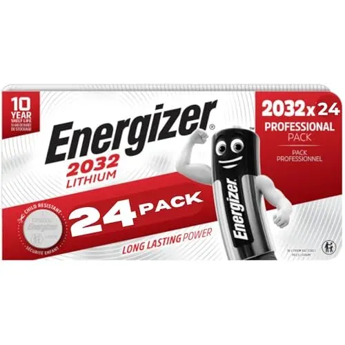 Piles bouton CR2032 Energizer Max, lot de 24