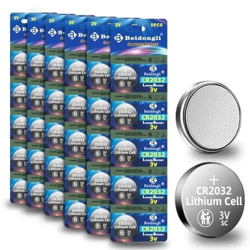 Piles CR2032 lithium 3 V Beidongli, lot de 30