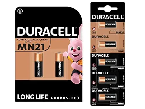 Piles Duracell MN21 23A 12 V, lot de 7