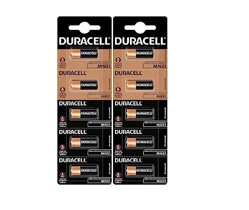 Piles Duracell MN21 23A, lot de 10 (A23, LRV08)