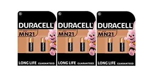 Piles Duracell MN21 A23 12 V, lot de 6
