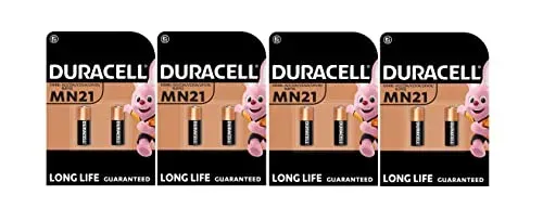 Piles Duracell MN21 A23 12 V, lot de 8