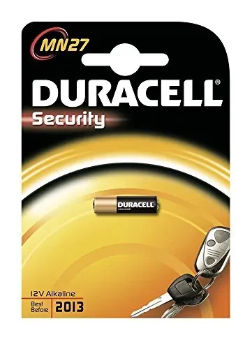 Piles Duracell MN27 12 V pour alarmes et télécommandes