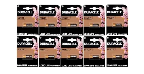 Piles Duracell MN27 27A 12 V, lot de 10