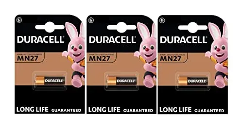 Piles Duracell MN27 27A, lot de 3