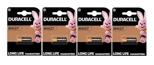 Piles Duracell MN27 (lot de 4) pour télécommande