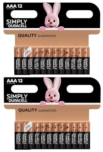 Piles alcalines Duracell Plus Power AAA, lot de 24