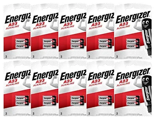 Piles alcalines Energizer A23 12 V, lot de 20