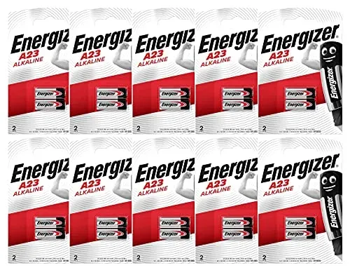 Piles Energizer A23 alcalines, boîte de 20 piles