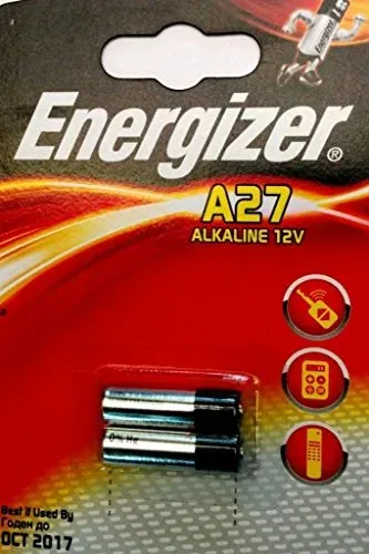 Piles Energizer A27 E27A 12 V, 5 blisters de 2
