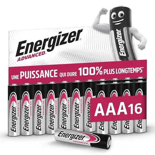 Piles Energizer Advanced AAA LR03 lot de 16