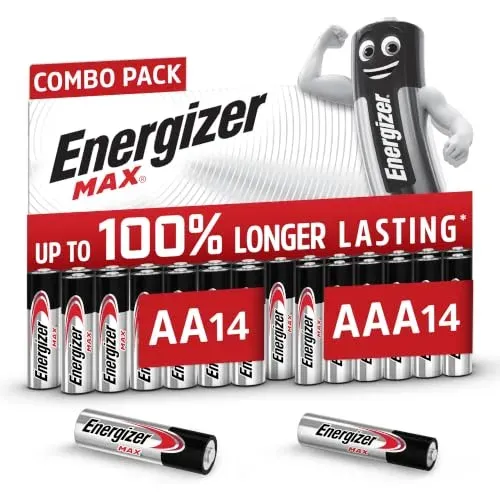 Piles Energizer Max AA et AAA lot de 28