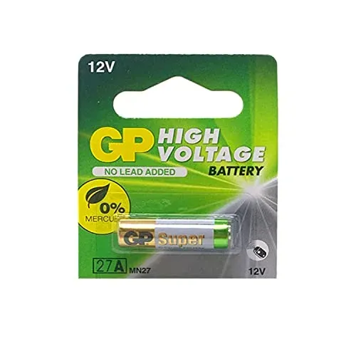 Piles GP 27A 12 V alcalines, lot de 2