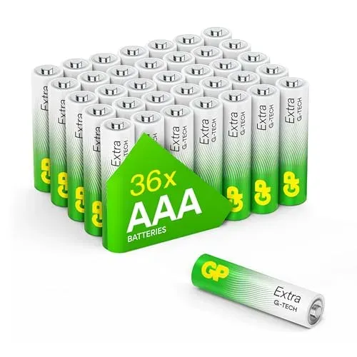 Piles GP Extra AAA LR03 alcalines lot de 36